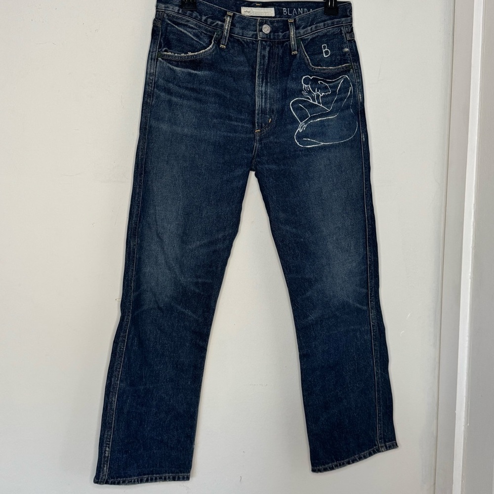 Blanda Hand Painted Wilfred x Citizens of Humanity Liv Jeans Size 27